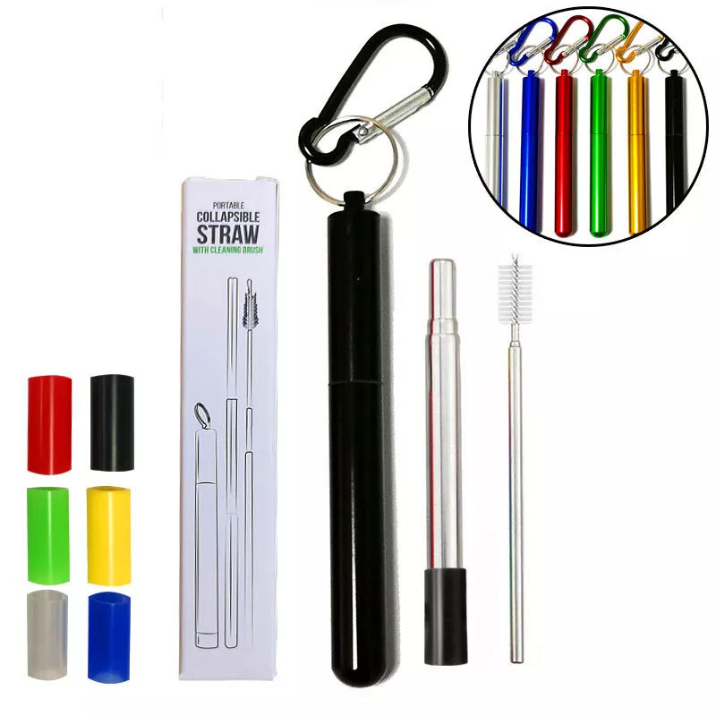 İçme İçecek İçin Çevre Dostu Gıda Sınıfı 304/316 Paslanmaz Çelik Pipet Seti