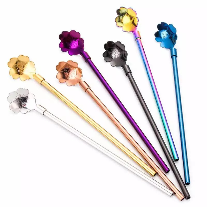 İçme İçecek İçin Çevre Dostu Gıda Sınıfı 304/316 Paslanmaz Çelik Pipet Seti