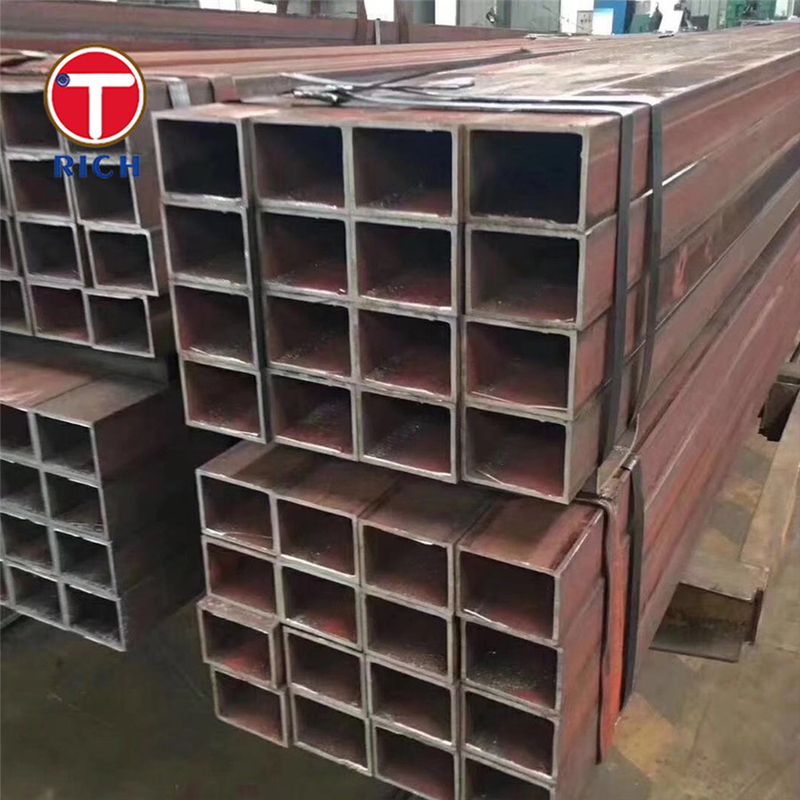 ASTM A500 Sınıf A Galvanizli Kaynaklı Çelik Boru Kaynaklı Siyah Kare Çürük Boru İnşaat için