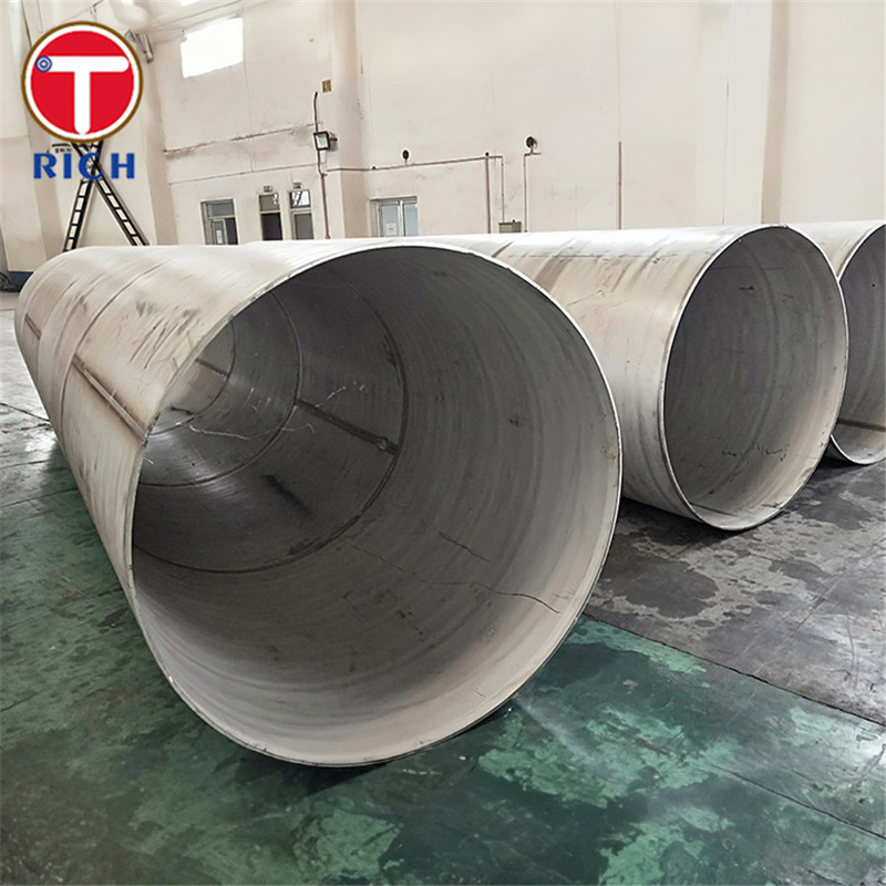 ASTM A409 TP201 Korosif veya Yüksek Sıcaklık Hizmetleri İçin Saldırılmış Büyük Diametralı Austenitik Paslanmaz Çelik Boru
