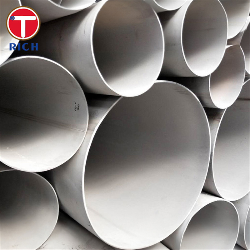 ASTM A409 TP201 Korosif veya Yüksek Sıcaklık Hizmetleri İçin Saldırılmış Büyük Diametralı Austenitik Paslanmaz Çelik Boru