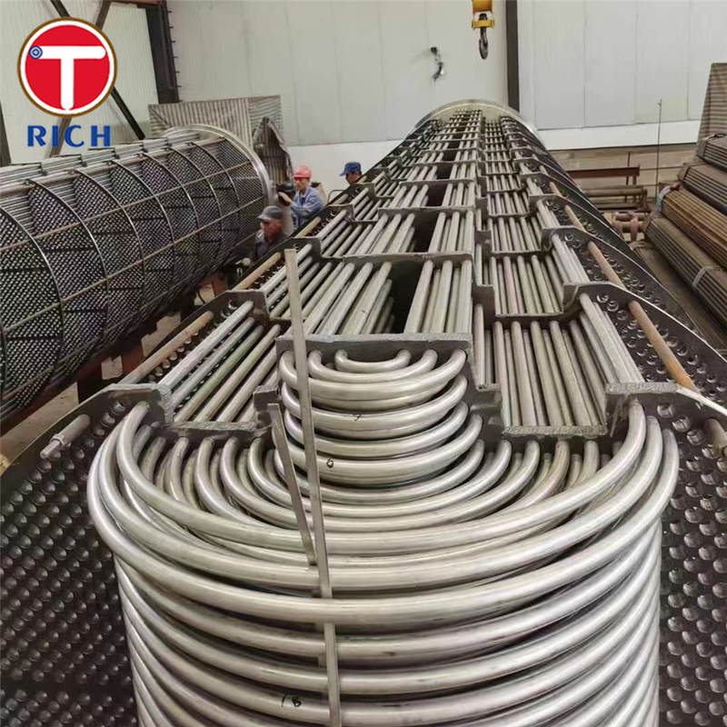 ASTM A688 304 Su ısıtma makinesi ısı değiştiricisi için kaynaklı austenitik paslanmaz çelik boru