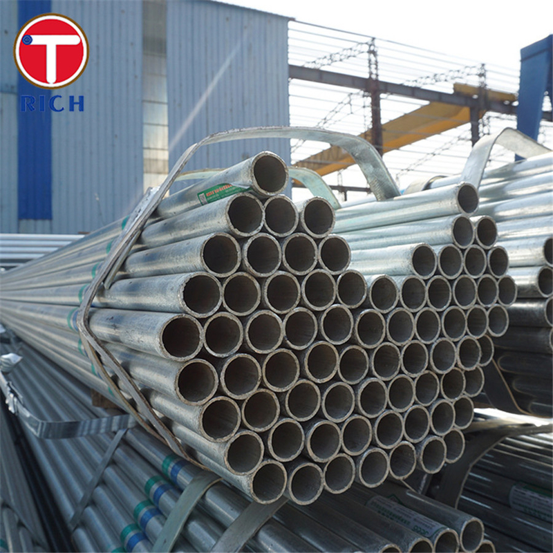 EN 1123-1 S235JR Sıcak Dip Galvanizli Tüp Kanalizasyon boruları için kaynaklı çelik boru