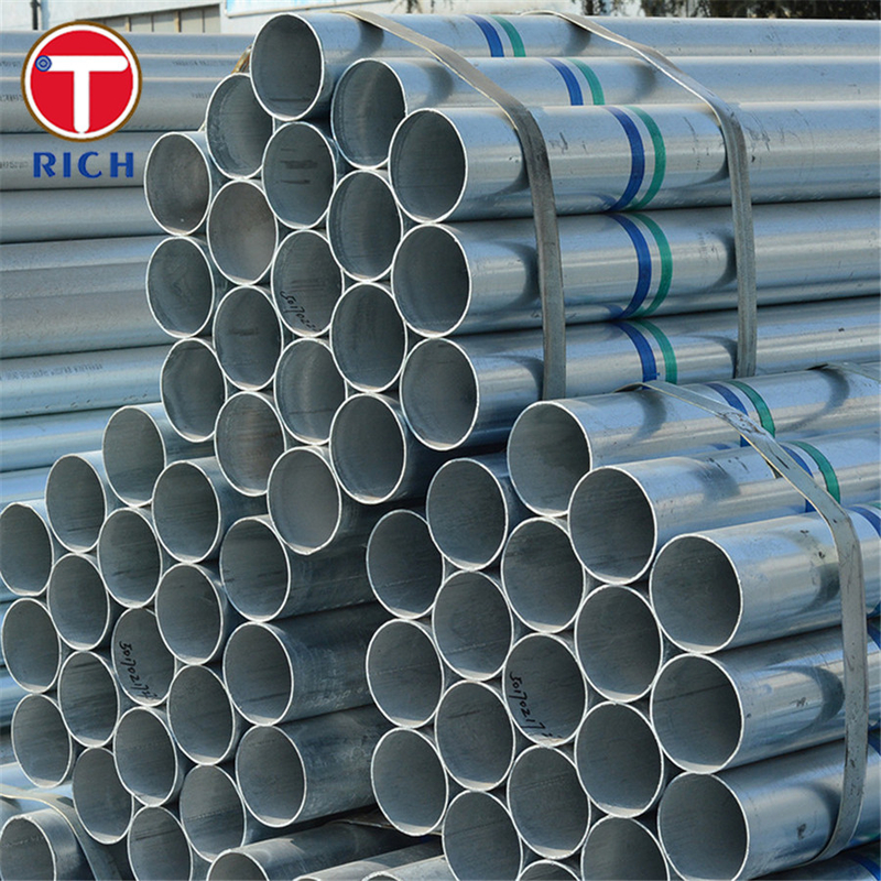EN 1123-1 S235JR Sıcak Dip Galvanizli Tüp Kanalizasyon boruları için kaynaklı çelik boru