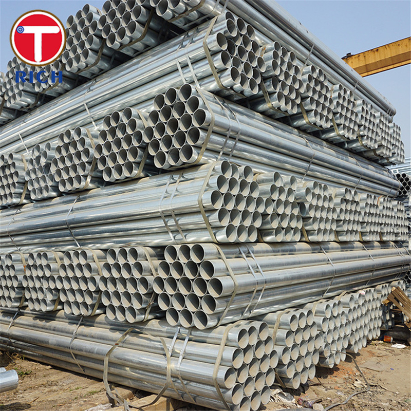 EN 1123-1 S235JR Sıcak Dip Galvanizli Tüp Kanalizasyon boruları için kaynaklı çelik boru
