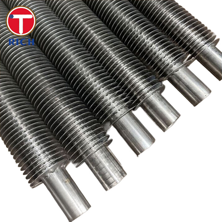 Geliştirilmiş Isı Transferli Isı Eşanjörleri için Alaşımlı Çelik L-Ayak Gergin Sarımlı Kanatlı Boru