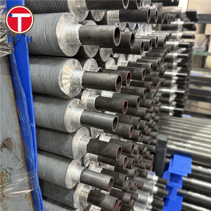 Yağ ve Doğalgaz Uygulamaları için Alüminyum Dış Kanat Katmanı ve Karbon Çelik Çekirdek Borusu ile Ekstrüde Kanatlı Boru Bimetalik Kompozit Kanatlı Boru