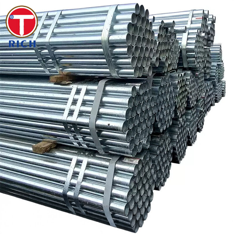 Galvanizli Yüzeyli ve 30-325 mm Dış Çaplı Sıradan Borulama İçin ERW Çelik Boru
