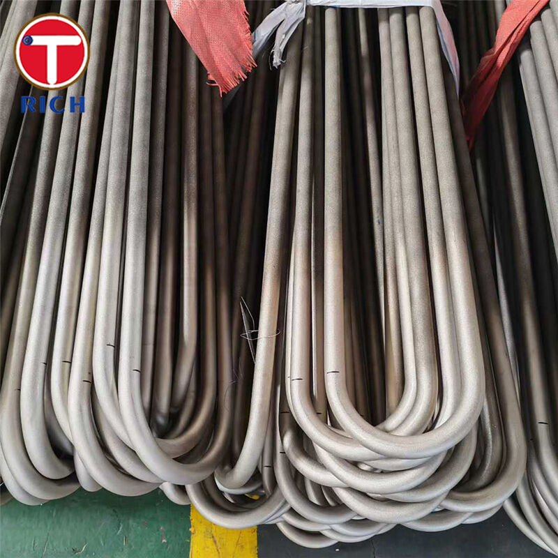 ASTM A179 Sıcaklık Değiştiricileri için Soğuk Çekişsiz Düşük Karbonlu Çelik U Bend Tüp