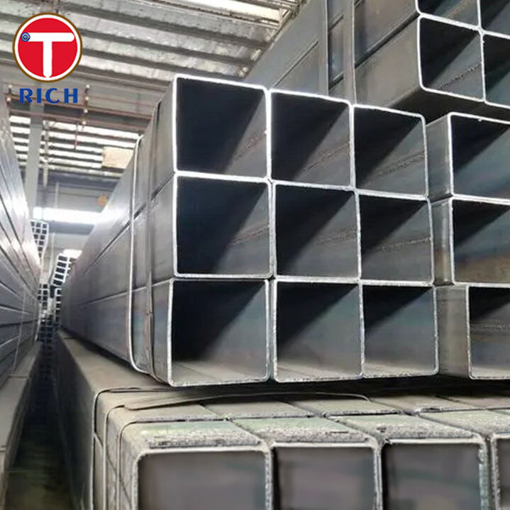 ASTM A500 C sınıfı soğuk kalıplı kaynaklı karbon çelik yapısal kare borular 50 ksi çıkış gücü ile