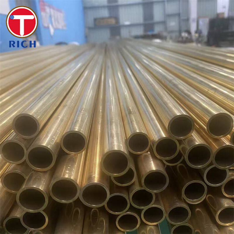 BFe10-1-1 Etkili ısı aktarımı için korozyona dayanıklı ve deniz suyu dayanıklılığı olan dikişsiz bakır-nikel kondansör tüpü