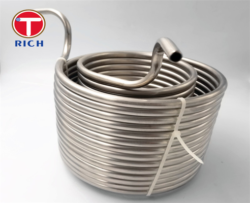 İyi bir fiyat. 40L 9.52 X 0.6 Mm 304 Bira Wort Chiller Soğutma Bobini için Paslanmaz Çelik Bobin çevrimiçi