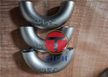 İyi bir fiyat. ASME B16.9 316L 304L Boru İşleme Dikişsiz Paslanmaz Çelik 180 Derece Dirsek çevrimiçi